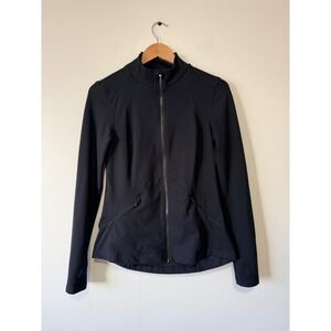 Spyder Active Womens Black Full Zip Mock Neck Jacket Thumbholes SP8006U Size S